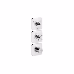 Hansgrohe Axor Citterio E Module thermostatique encastré 380 / 120 pour 3 fonctions avec rosaces 36704000 Caractéristiques de ...