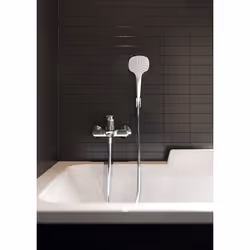 Hansgrohe Croma Select E 1,25 m Chrome, Blanc