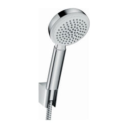 Crometta 100 set de baignoire 1jet 26664400 blanc chromé , tuyau de 125 cm Metaflex - Hansgrohe