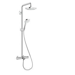 Hansgrohe Croma Select E système de douche Chrome, Blanc