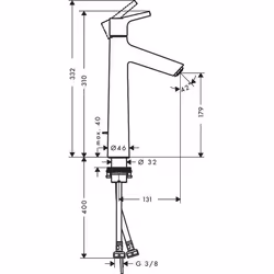 Hansgrohe Talis S Chrome - Vue supplémentaire 6