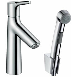 Robinet bidet avec douchette Talis S + bonde Push-Open Chromé