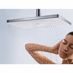 Hansgrohe Rainmaker Select Pomme de douche fixe Chrome, Blanc
