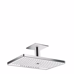 Hansgrohe Rainmaker Select, Pomme de douche fixe, Chrome, Blanc, Plafond