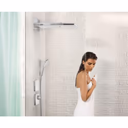 Hansgrohe Rainmaker Select Pomme de douche fixe Chrome, Blanc