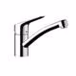 HANSGROHE Robinet mitigeur de cuisine MySport S Steel Optic - Sans douchette - Effet acier brossé
