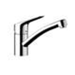 HANSGROHE Robinet mitigeur de cuisine MySport S Steel Optic - Sans douchette - Effet acier brossé
