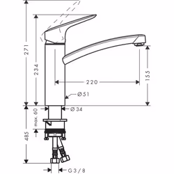 Hansgrohe Logis Chrome