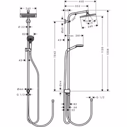 Hansgrohe Crometta E système de douche Chrome