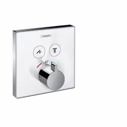 Hansgrohe ShowerSelect Glass, Robinet de salle de bain, Chrome, Blanc