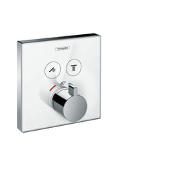 Hansgrohe ShowerSelect Glass Chrome, Blanc