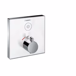 Hansgrohe ShowerSelect Glass, Robinet de salle de bain, Chrome, Blanc