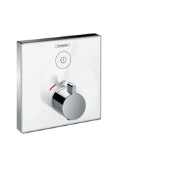 Hansgrohe ShowerSelect Glass Chrome, Blanc