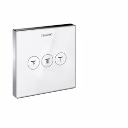 Hansgrohe ShowerSelect Glass, Robinet de salle de bain, Chrome, Blanc