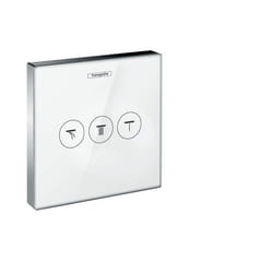 Hansgrohe ShowerSelect Glass Chrome, Blanc