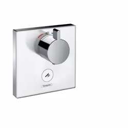 Hansgrohe ShowerSelect Glass, Robinet de salle de bain, Chrome, Blanc