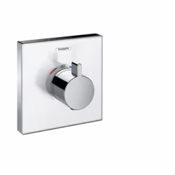 Hansgrohe ShowerSelect Glass, Robinet de salle de bain, Chrome, Blanc