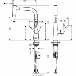 Hansgrohe Metris Acier inoxydable