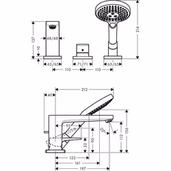 Hansgrohe Metropol Chrome - Vue supplémentaire 4