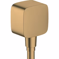 hansgrohe FixFit 1 x raccord de tuyau coude de raccordement en plastique avec clapet anti-retour Type de raccordement : G 1/2