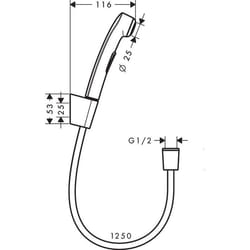 Hansgrohe 32129330 douche de bidet