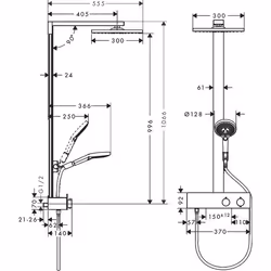 Hansgrohe Raindance E système de douche Chrome