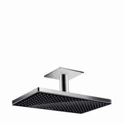 Hansgrohe Rainmaker Select, Pomme de douche fixe, Noir, Chrome, Plafond