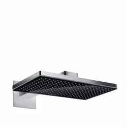 Hansgrohe Rainmaker Select, Pomme de douche fixe, Noir, Chrome, Plafond