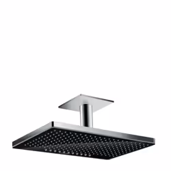 Hansgrohe Rainmaker Select, Pomme de douche fixe, Noir, Chrome, Plafond
