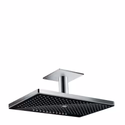 Hansgrohe Rainmaker Select, Pomme de douche fixe, Noir, Chrome, Plafond