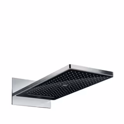 Hansgrohe Rainmaker Select, Pomme de douche fixe, Noir, Chrome, Plafond