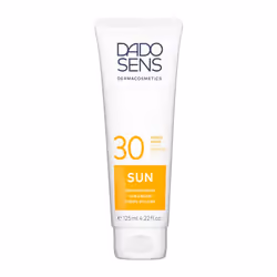 DADO SENS Sun Cream SPF 30, Crème d’écran solaire, Visage et corps, Tube, Anti-âge, Protection, Peau sensible, 125 ml