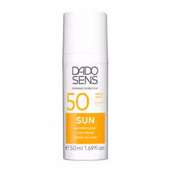 DADO SENS Sun Cream SPF 50, Crème d’écran solaire, Visage et corps, Anti-âge, Peau sensible, 50 ml, unisexe