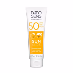 DADO SENS SUN KIDS CRÈME SOLAIRE IP 50, Crème d’écran solaire, Corps, Tube, Protection, Peau sensible, 75 ml