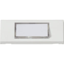 Heidemann 70060 Plaque de sonnette avec porte-nom simple blanc pur 24 V/1 A