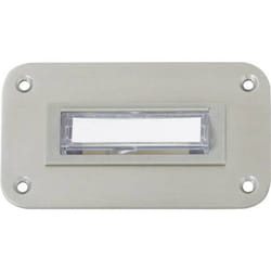 Heidemann 70142 Plaque de sonnette avec porte-nom simple acier inoxydable 24 V/1 A