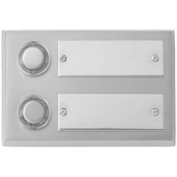 Heidemann 70722 Bouton poussoir de sonnette de porte Argent Avec fil