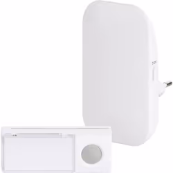 Informations techniques Composants de la sonnette sans fil : Set complet Couleur : blanc pur Dimensions récepteur : 104 x 64  ...