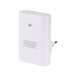 Plug-in récepteur HX • Max. Portée environ 100 m (en champ libre) • Blanc pur • Volume d'environ 82 dB (A) • 8 mélodies régla ...