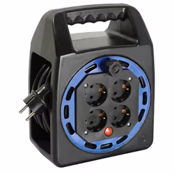 Rallonge avec bobine AS-Schwabe H05VV-F 3G1,5; 15 m