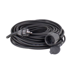 AS Schwabe Rubber extension cable for outdoor use multiprise 25 m 1 sortie(s) CA Extérieure Noir