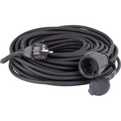 As-schwabe - Gummi-Verlängerungsleitung 230V 50m schwarz H05RR-F 3G1,5 IP44