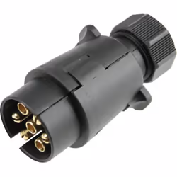 Caravan Adapter Stecker: Das 12 V Adapterstück dient als Verbindung zwischen der Anhänger-Steckdose und der Anschlussleitung. ...