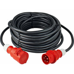 As-schwabe - cee Verlängerung Phasenwendestecker 32A 22kw 25m H07RN-F 5G4 IP44