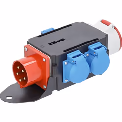 MIXO CEE Adapter 16 A Adapter: Mit dem platzsparenden und mobilen Baustrom-Verteiler haben Sie sofort den richtigen Adapter g ...