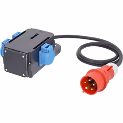 MIXO CEE Adapter 16 A Adapter: Mit dem platzsparenden und mobilen Baustrom-Verteiler haben Sie sofort den richtigen Adapter g ...