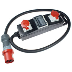 As-schwabe - S20+ Vollgummi-Steckdosenleiste 400V/63A/max. 43kW IP44