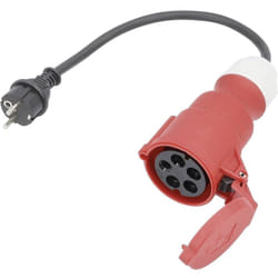 As-schwabe - Adapterleitung 230V 16A auf cee 400V 16A 0,3 m 5-polig IP44