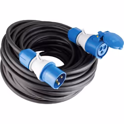 Câble de rallonge - Schwabe - 10m - Indicateur de tension powerlight - 16A - IP44 extérieur