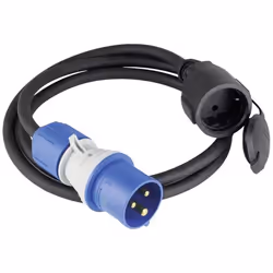 Adaptateur CEE - AS Schwabe - 61408 - Blanc - 230V - 3 pôles - Extérieur